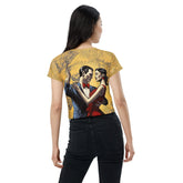 Two Bodies One Language Crop Tee - Back View